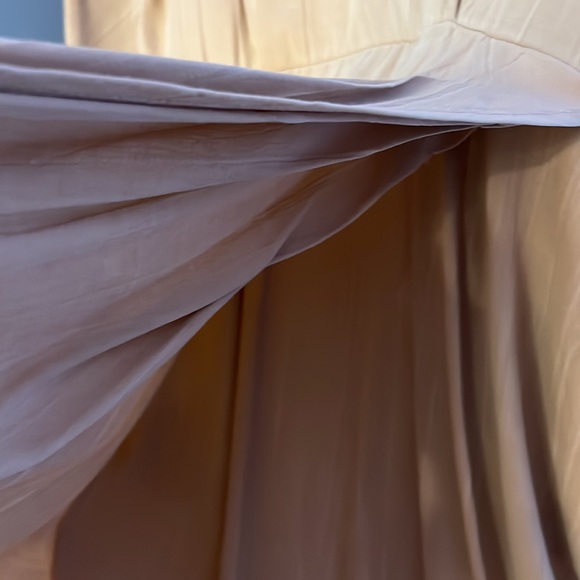 40’s STYLE DRESS Vintage Y2K Very Chic & Classy Tan - Picture 13 of 17